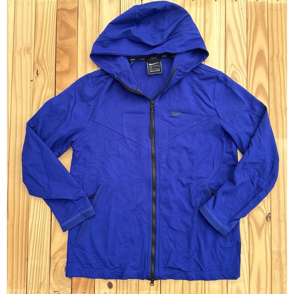 Nike Men's Hooded Sportswear Full Zip Jacket Blue Size Large Royal Blue